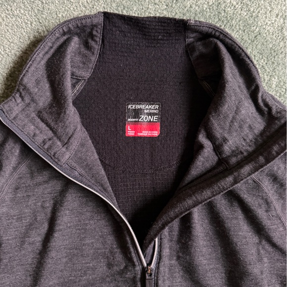 Icebreaker Wool Baselayer Half Zip - L - Picture 2 of 5